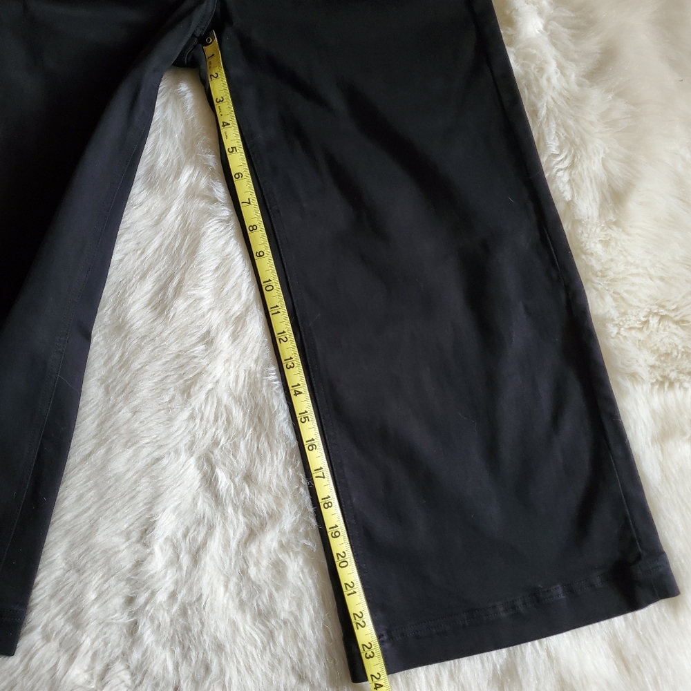 Everlane Wide Leg Crop Black Pants Size 6 Short Inseam - Picture 12 of 13